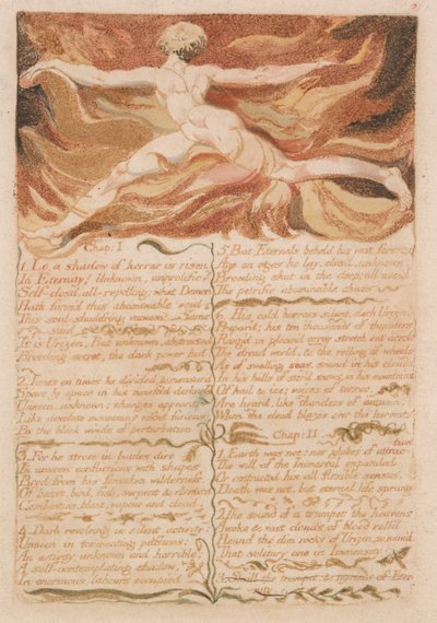 ウリゼンの最初の本、プレート5 作： William Blake